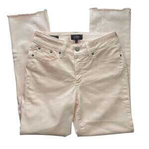 New NYDJ Sheri Ankle Jeans - Size 2 - Light Pink Raw Hem